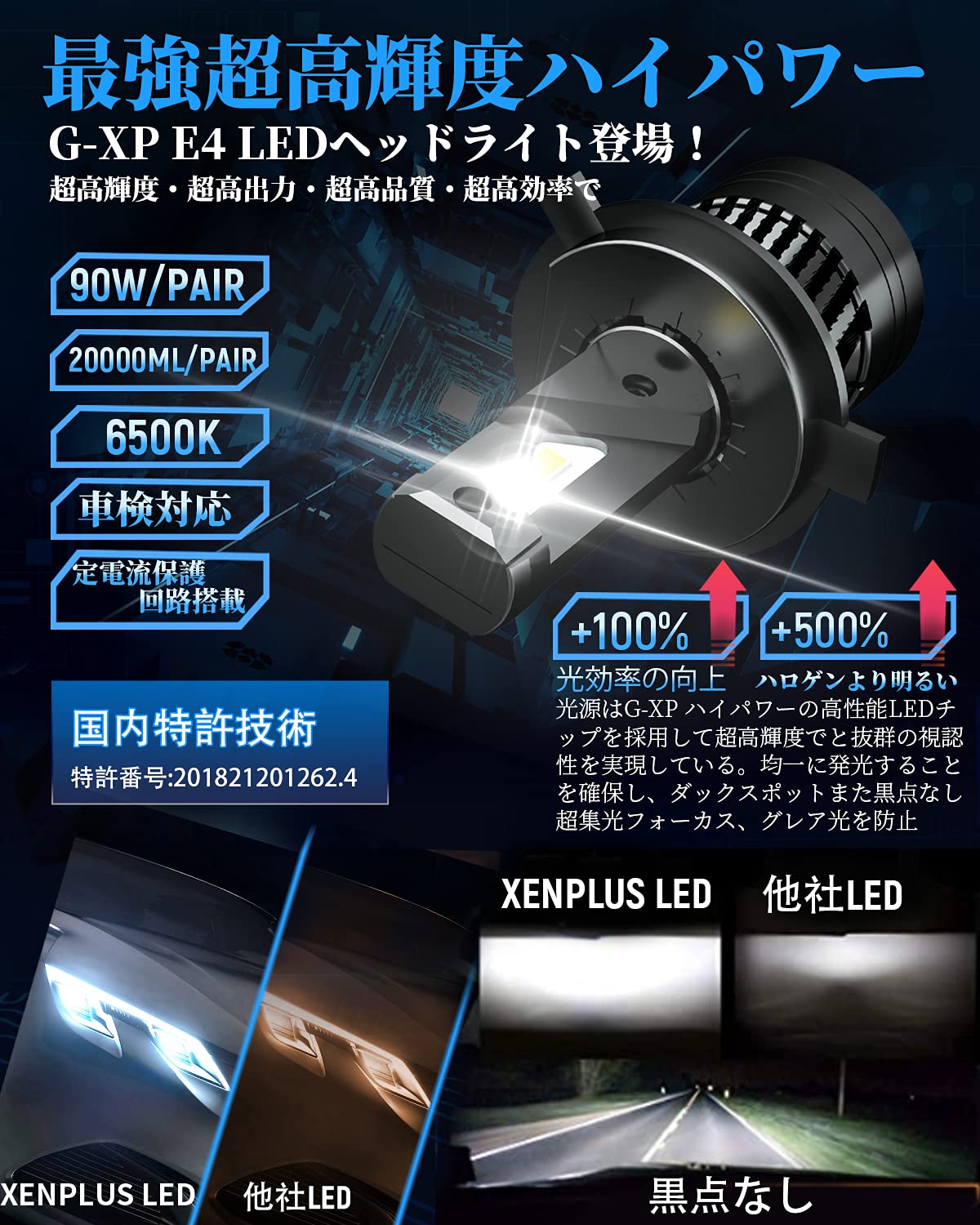 新品‼22000LM!史上初!高効率 LEDヘッ-996899ドライト H4